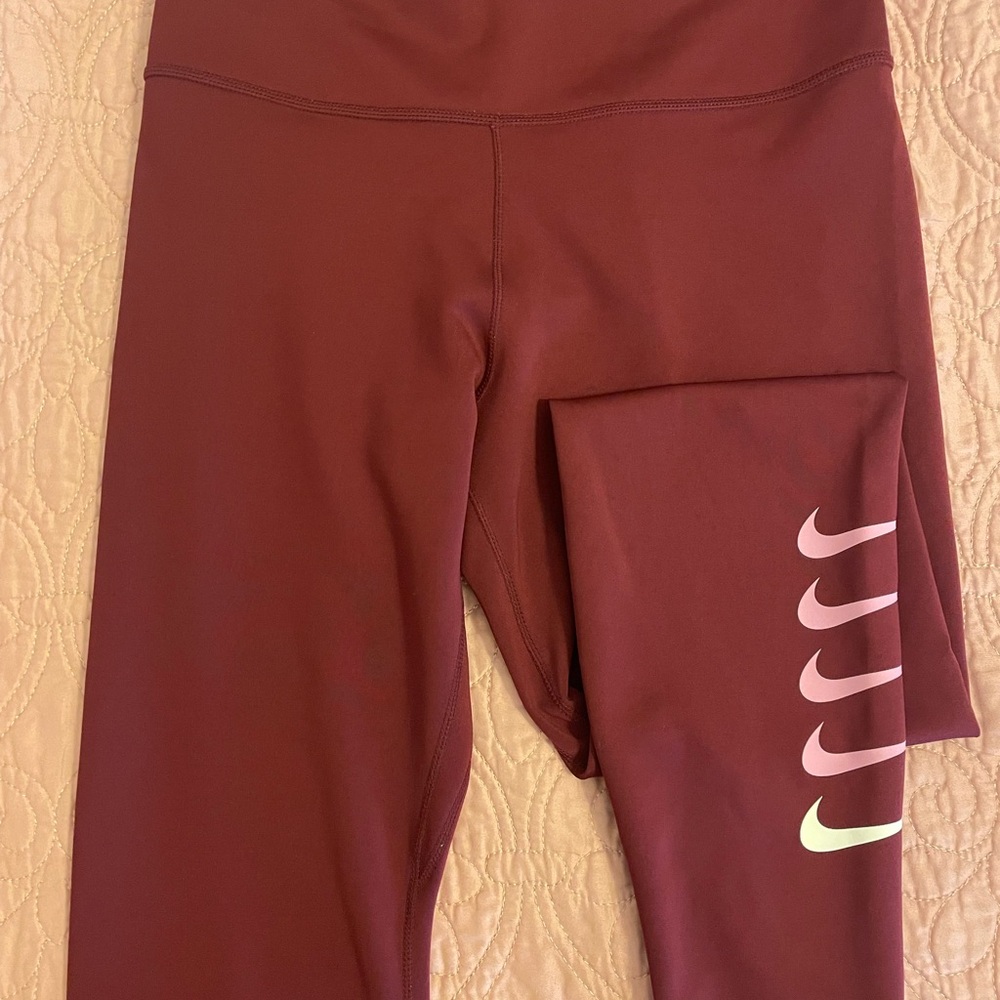 Nike Kids Burgundy Leggings